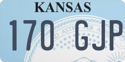 KS license plate 170GJP