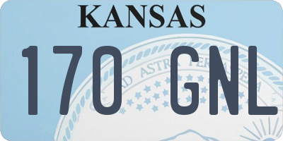 KS license plate 170GNL
