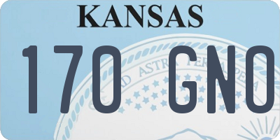 KS license plate 170GNO