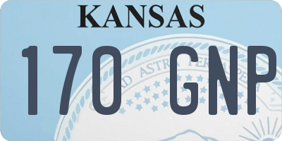 KS license plate 170GNP