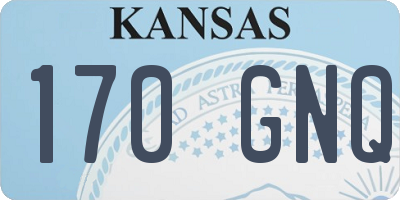 KS license plate 170GNQ