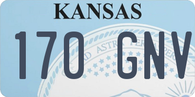 KS license plate 170GNV