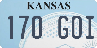 KS license plate 170GOI