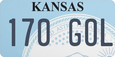 KS license plate 170GOL