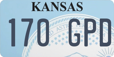KS license plate 170GPD