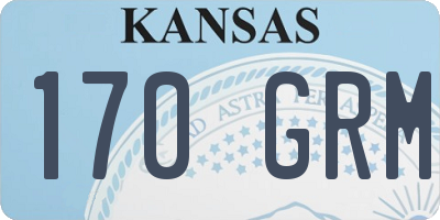 KS license plate 170GRM