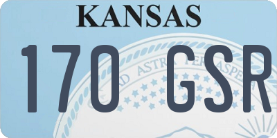 KS license plate 170GSR
