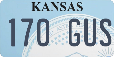KS license plate 170GUS