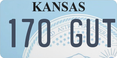 KS license plate 170GUT