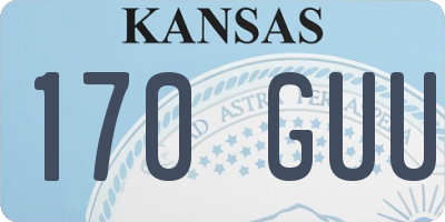 KS license plate 170GUU
