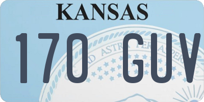 KS license plate 170GUV