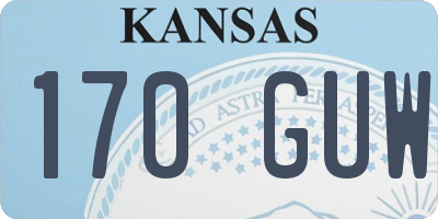 KS license plate 170GUW
