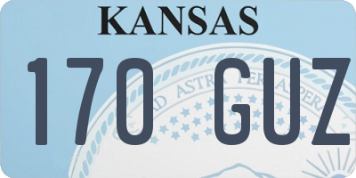 KS license plate 170GUZ