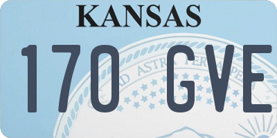 KS license plate 170GVE