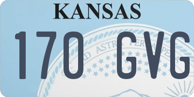 KS license plate 170GVG