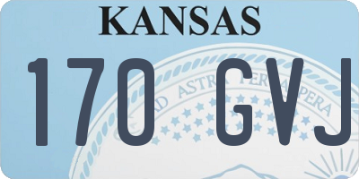 KS license plate 170GVJ