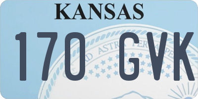 KS license plate 170GVK