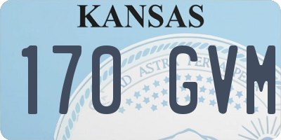 KS license plate 170GVM