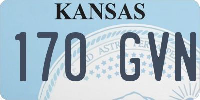 KS license plate 170GVN