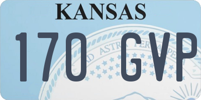 KS license plate 170GVP