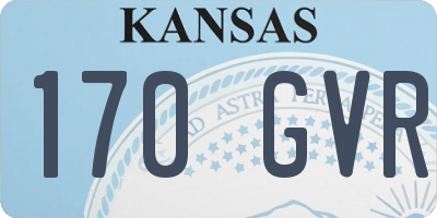 KS license plate 170GVR
