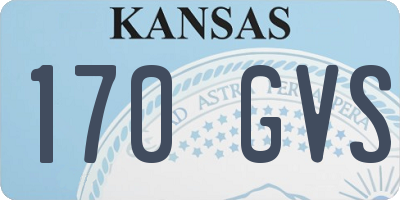 KS license plate 170GVS