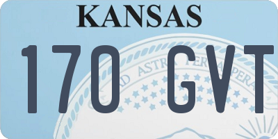 KS license plate 170GVT