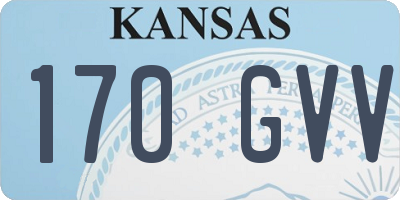 KS license plate 170GVV