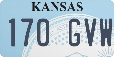 KS license plate 170GVW