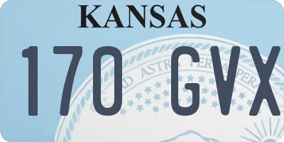 KS license plate 170GVX
