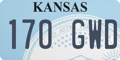 KS license plate 170GWD