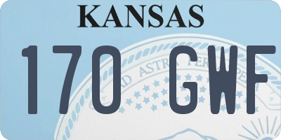 KS license plate 170GWF