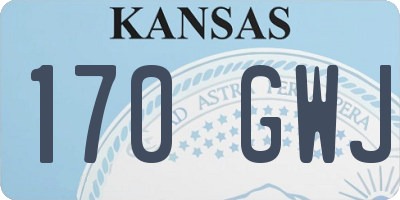 KS license plate 170GWJ
