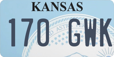 KS license plate 170GWK