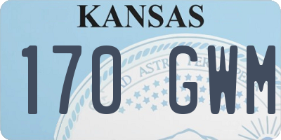KS license plate 170GWM