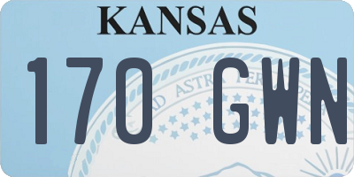 KS license plate 170GWN