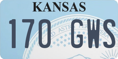 KS license plate 170GWS
