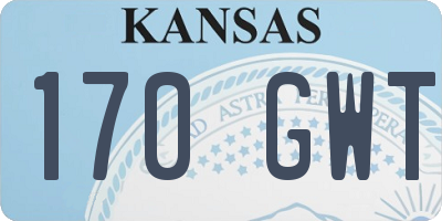 KS license plate 170GWT