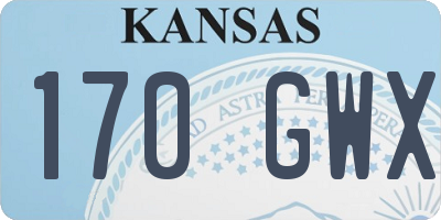 KS license plate 170GWX