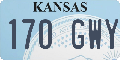 KS license plate 170GWY
