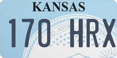 KS license plate 170HRX