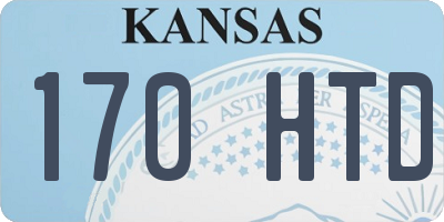 KS license plate 170HTD
