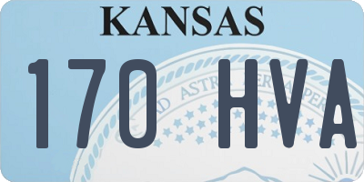 KS license plate 170HVA