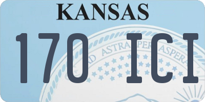 KS license plate 170ICI