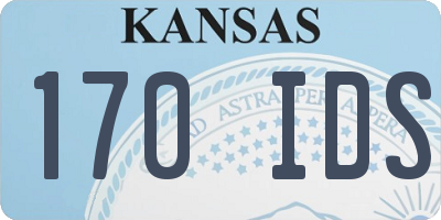 KS license plate 170IDS