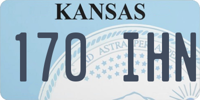 KS license plate 170IHN