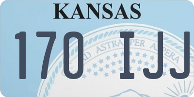 KS license plate 170IJJ