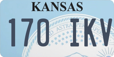 KS license plate 170IKV