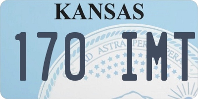 KS license plate 170IMT