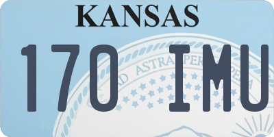 KS license plate 170IMU